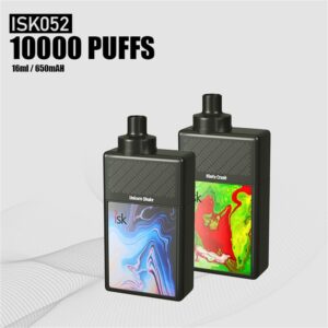 ISK052 10000 Puffs Refillable Vape POD Disposable with replaceable cartridge adjustable airflow rechargeable