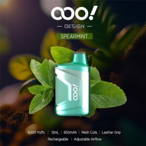 OOO！DESIGN 6000 Puffs Diposable Vape POD with an exceptional experience on adjustable airflow and integrated mesh coil RAZ CA6000